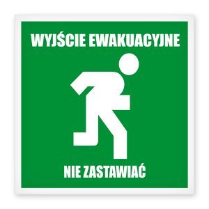 Tablica magazynowa Wyjście Ewakuacyjne